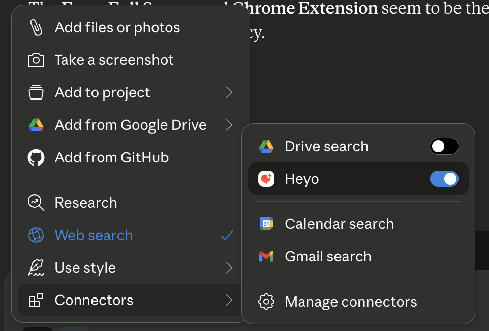 Enable Heyo Connector